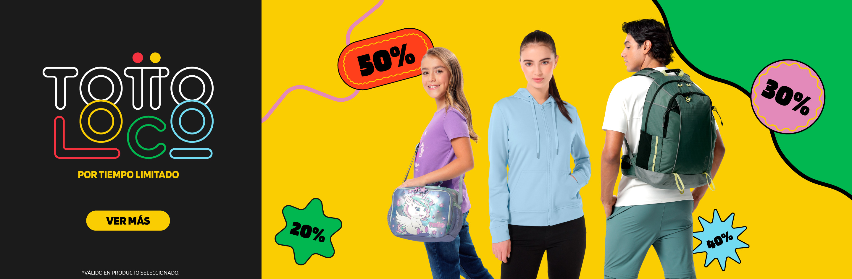 ¡Llegó Totto Loco! Ofertas imperdibles hasta 50% OFF